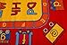 Kids Rug ABC Fun Learning 5' X 7' Children Area Rug - Non Skid Gel Backing (59