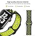 OriBear Compatible for Apple Watch Band 44mm 42mm, Breathable Sporty for iWatch Bands Series 4/3/2/1, Watch Nike+, Various Styles and Colors for Woman and Man(M/L,Black-Volt)