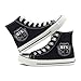 Fanstown Kpop Sneakers Canvas Shoes Womens' Size Black Fanshion Memeber Hiphop Style Fan Support with lomo Card