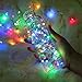 Lezuoey Battery Fairy Lights 33Fft 100leds 8 Modes Waterproof Battery Powered Led Starry String Lights with Remote Control Indoor and Outdoor Xmas Party Home Decoration (Multicolor)