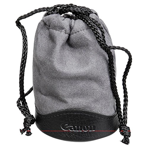 Canon LP814 - Bolsa para objetivo Canon EF-S 18-55mm f/3.5-5.6 USM (cierre fácil), gris