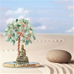 CRUCISRESIN Buddha Statue with Healing Crystal