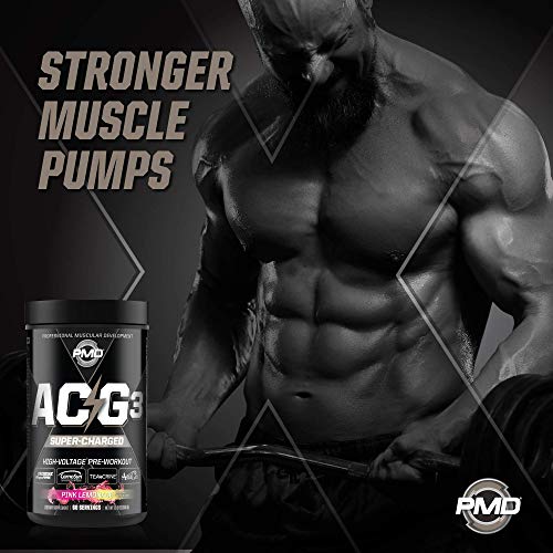 PMD Sports ACG3 Supercharged Pre Workout Powerful Strength, High Energy, Maximize Mental