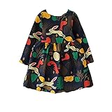Weixinbuy Kid Girl Toddler Baby Long Sleeve Crewneck Princess Party Dress