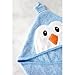 Panda and Penguin Terry Cotton Absorbent Baby Hooded Bath Towel with eBook - Blue