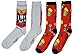 The Simpsons Duff Beer Men's Casual Crew Socks, 2-Pack, 6-12