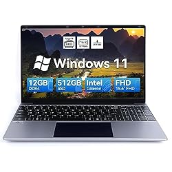 URAO Laptop 15.6 Inch Intel Celeron N5095 Quad-Core