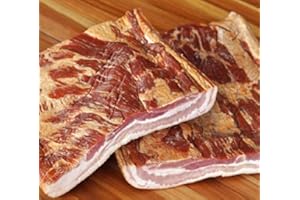GOURMET MARKET Premium Quality Hickory Smoked Rindless Slab Bacon (5.5Lbs - 6.5Lbs Average Weight)