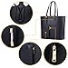 Black Purse, COOFIT Womens Purses and Handbags Shourder Bag Reversable Tote Bag Black