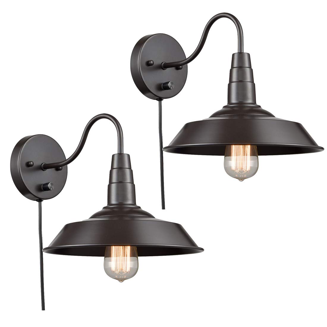 Best Antique Bronze Swing Arm Bedside Table Lamps