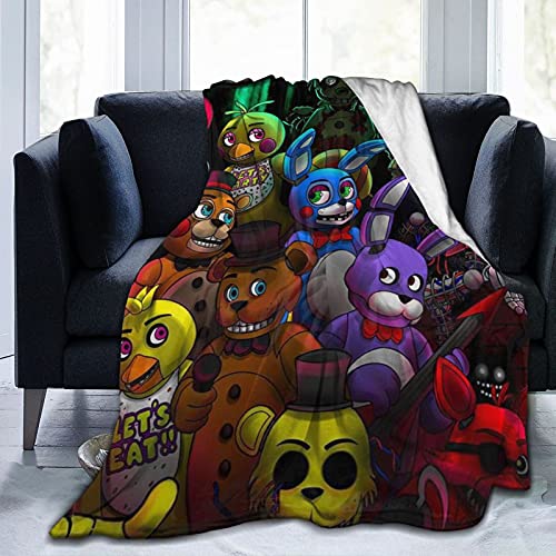 Cute Cartoon Throw Blanket Lightweight Fuzzy Super Soft Warm Blanket for Bed Sofa Travel Kids Teens Gift 50\