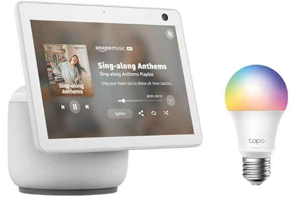 Echo Show 10 with TP-Link Tapo Smart Color Bulb
