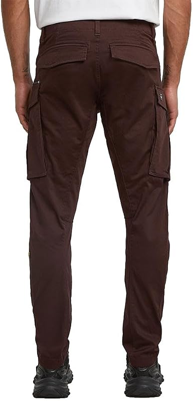 Rovic Zip 3D Calças Regulares Afiladas para Masculino, Castanha (ameixa chocolate D02190-5126-G692), 40W / 36L — foto 2 de 7