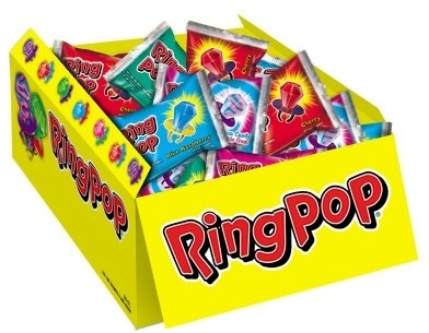 TOPPS RING POPS ASSORTED, 24 COUNT
