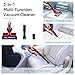 Deenkee Cordless Vacuum Cleaner, 2 in 1 Vacuum Cleaner, Vacuum Cleaner Handheld with Detachable Longer-lasting Battery,HEPA Filtration for Carpet Hard Floor Pet Hair Dust Cleaning