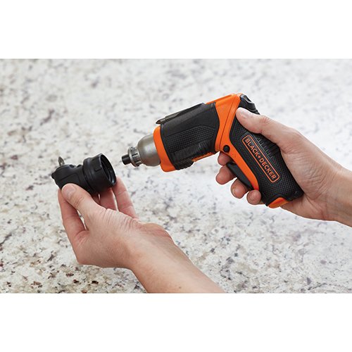 BLACK+DECKER 4V MAX Cordless Screwdriver, Right Angle Attachment