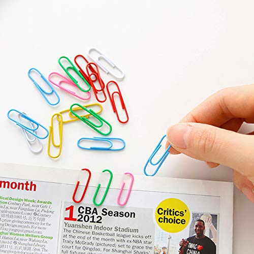 230 Pack Binder Clips, Paper Clips, Rubber Bands, Push Pins - 19mm 25mm 32mm Paper Clamps Paper Binder Clips Metal Fold Back Clips with Box Assorted Colors - Thumbnail 4