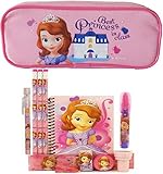 Disney Princess Sofia Pencil Case with Stationery Set - Pink