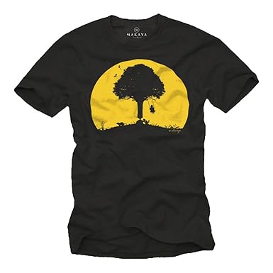 T-Shirts mit lustigem Aufdruck Kinder SCHAUKEL ABFLUG schwarz Herren S-XXXL