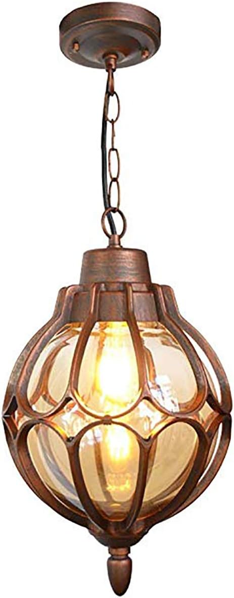Afrap Vintage Industrial E27 Edison Glass Pendant Lights Lamps Shades Waterproof Outdoor Courtyard Garden Aluminum Ceiling Lights Fixtures Balcony Aisle Corridor Hydrangea Black Patio Lawn Garden Porch Patio Lights Rayvoltbike Com