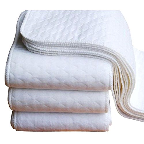 10 pcs baby washable diaper, misaky cotton reusable sof…