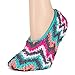 World's Softest Cozy Slippers (Medium, Fuschia Chevron)