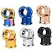 Longbeauty 6 Pair Stainless Steel Screwe Flesh Tunnel Expander Eer Plug Gauge Earlets 6 Colors 10MM