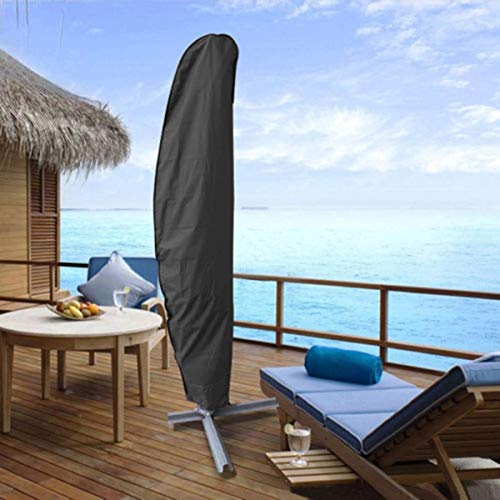 YueYueZou® Patio Umbrella Cover, Offset Covers for 9ft to 13ft Cantilever Outdoor Umbrellas, 420D Fabric w/Zipper