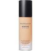 bareMinerals Barepro Performance Wear Liquid Foundation SPF 20, Breathable Makeup for Face, Full Coverage, 24HR Wear, Natural Matte Finish, Vegan