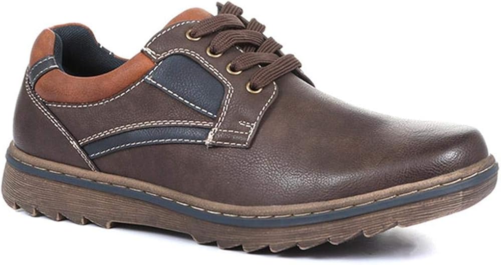 Pavers DualColoured Derby Shoes 319 325 Dark Brown Size 12 UK