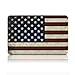 Rinbers Cut-Out Logo USA/American Flag Rubberized Hard Shell Sleeve Cover Case with Silicone Keyboard Cover for MacBook Pro 15
