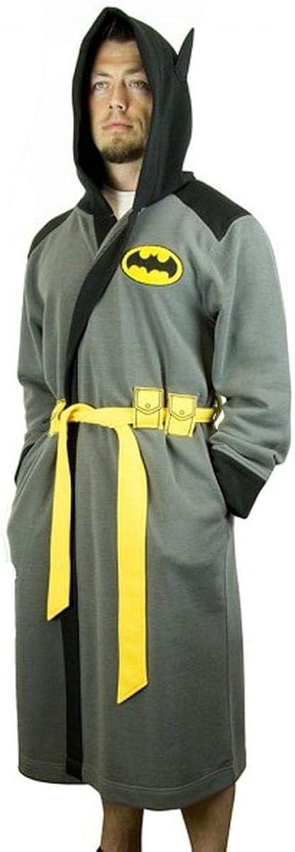 DC Comics Batman Hooded Robe with Belt | S/M: Clothing