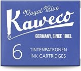 Kaweco Fountain Pen Ink Cartridges Royal Blue Pack of 6 Short Standard Vegan view 2