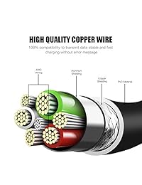 PURIDEA - Cable de carga rápida para iPhone XS Max X 8 7 6S 6 Plus iPad 2 3 4 Mini, iPad Pro Air, iPod (5 unidades)