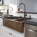 Rockwell Farmhouse Apron Front Handmade Pure Solid Copper 33 in. Double Bowl Copper Kitchen Sink in Antique Copper