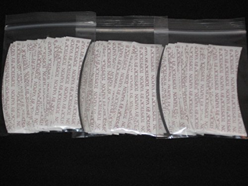 VAPON TOPSTICK Plus Custom Cut Front A Curve Tape,Clear,Double-sided 75 Strips.