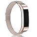 Konikit Metal Bands Compatible for Fitbit Alta,Fitbit Alta HR&Fitbit Alta Ace Milanese Loop Stainless Steel Replacement Accessories Wristband Small Large Women Men Silver Black Gold Colorful Champagne