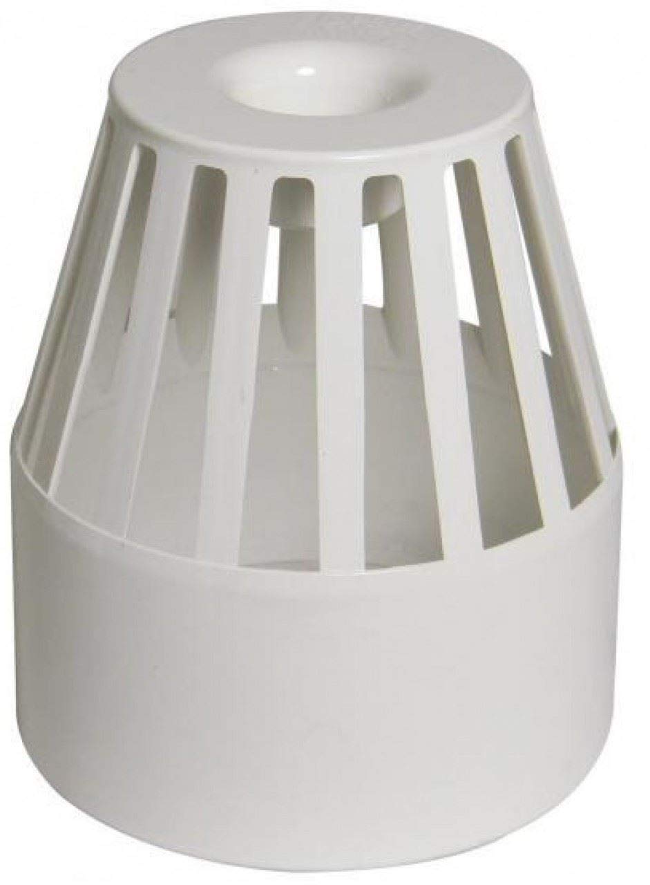 FLOPLAST 110mm Ring Seal Vent Terminal - White - Pack of 2
