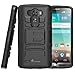 LG G3 Case, i-Blason Prime Series Dual Layer Holster Case with Kickstand and Locking Belt Swivel Clip for LG G3 (Black)
