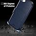 TAKEN DIRECT Compatible iPhone 8 Plus / 7 Plus Leather Wallet Case Replacement for iPhone 8 Plus/iPhone 7 Plus Flip Case/Cover with Rubber Edge, for Women, Men, Boys, Girls, 5.5 Inch (Blue)