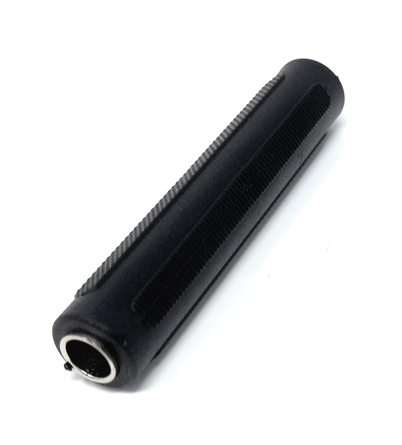 DRUT 1pcs 6.35mm to 6.35mm Stereo Jack Female To Female Adapter Joiner Cable Coupler, Gender Changer (Black)