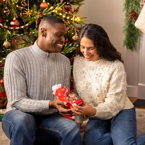 LINDT LINDOR MILK CHOCOLATE CANDY TRUFFLES TRADITIONS GIFT BOX, MILK CHOCOLATE CANDY WITH SMOOTH, MELTING TRUFFLE CENTER, 6.8 OZ.