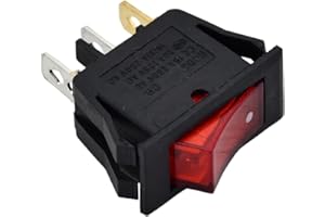 Firmusparts On/Off Power Rocker Switch Compatible with Delta Bench Grinder Belt Sander 3 Terminal 20A 125V Switch 1320151 1340646 Fit 23-580 23-589 23-592 23-640 23-645 GR100 GR150 GR350