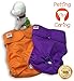PETTING IS CARING Dog Diapers Washable & Reusable Female and Male Dog Diapers Materials Durable Machine Washable Solution for Pet Incontinence and Long Travels - 3 Pack Set (XS, Solid)