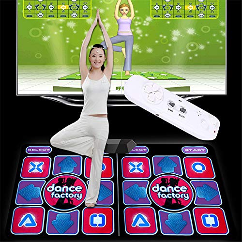 SODIAL Double Human Dance Blanket Pads Computer Tv Slimming Dancer Blanket Mat Pad with Two Handle