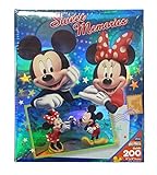 Disney Mickey Minnie Mouse 'Sweet Memories Postcard' 4X6 200 Page Photo Album