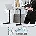 SLYPNOS Adjustable Laptop Stand Folding Portable Standing Desk Cooling Ventilated Aluminum Laptop Riser Tablet Holder Notebook Tray with Cooling Fans, Detachable Mouse Tray for Desk Bed Couch, Blackthumb 3