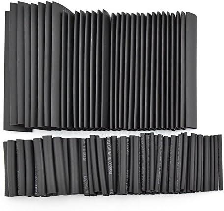 127pcs 2:1 7 Sizes Assortment Polyolefin Halogen-Free Heat Shrink Tubing Tube Sleeving Shrinkable Tube Wrap Wire Cable Kit