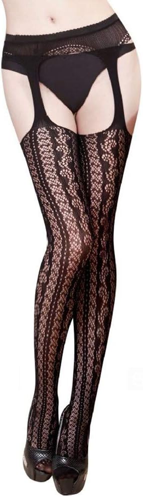 Kcocoo Womens Suspender Pantyhose Stockings Fishnet Tights Stretchy High Stockings Lingerie | Ladies Sexy Lace Garter Stockings Leggings