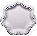[50 COUNT] 9-inch Compostable Disposable Paper Plates, White Floral Acanthus Collection